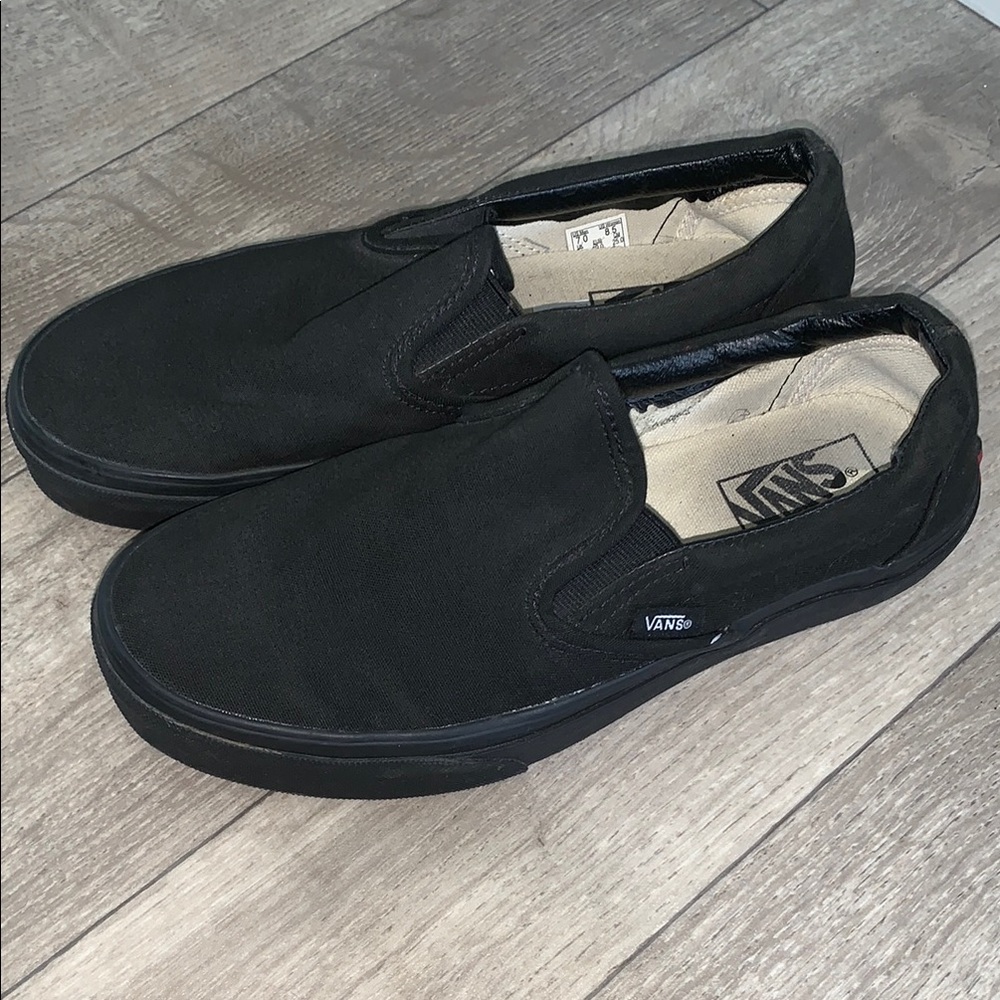 Vans Unisex Black Slip-On Shoes